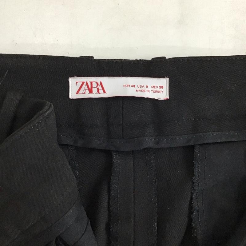 ザラ ZARA パンツ スラックス 6136 040 800 ストレッチ センタープレス 無地 黒 / ブラック / black レディース USED 古着 中古 10157959