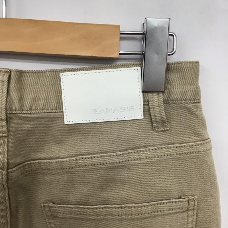 ジーナシス JEANASIS パンツ デニム、ジーンズ JS050571AA ストレッチ フレアパンツ M ロゴ、文字 ベージュ / ベージュ / beige レディース USED 古着 中古 10157960