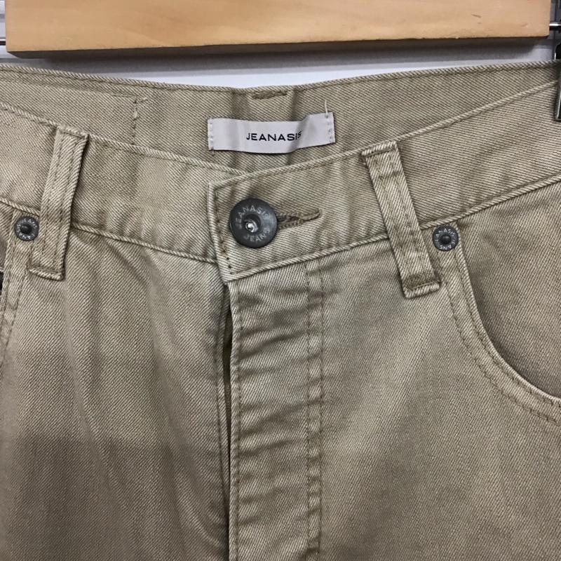 ジーナシス JEANASIS パンツ デニム、ジーンズ JS050571AA ストレッチ フレアパンツ M ロゴ、文字 ベージュ / ベージュ / beige レディース USED 古着 中古 10157960