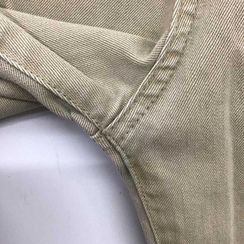ジーナシス JEANASIS パンツ デニム、ジーンズ JS050571AA ストレッチ フレアパンツ M ロゴ、文字 ベージュ / ベージュ / beige レディース USED 古着 中古 10157960