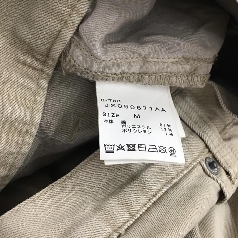 ジーナシス JEANASIS パンツ デニム、ジーンズ JS050571AA ストレッチ フレアパンツ M ロゴ、文字 ベージュ / ベージュ / beige レディース USED 古着 中古 10157960