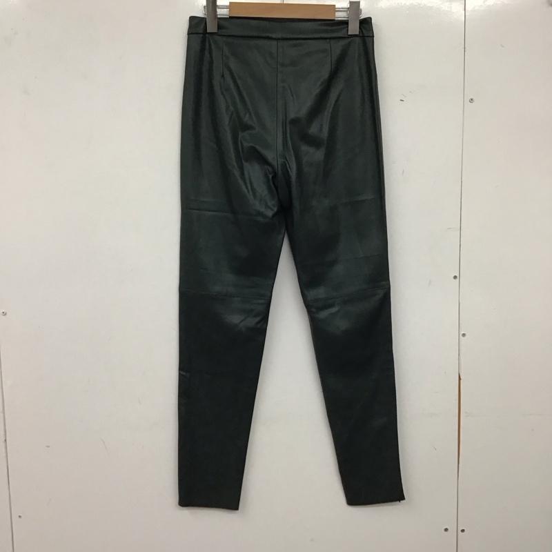 ザラ ZARA ボトムス ボトムス 8372 393 500 フェイクレザーパンツ M 無地 緑 / グリーン / green レディース USED 古着 中古 10157961