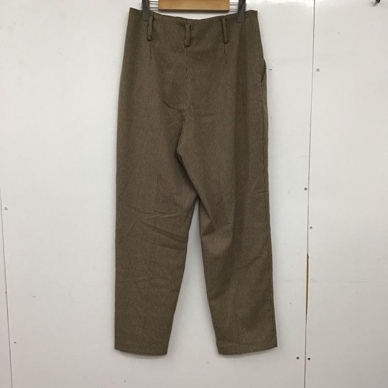 ザラ ZARA パンツ スラックス 9929 234 707 2タックパンツ M 総柄 茶 / ブラウン / brown X ベージュ / ベージュ / beige X ダークブラウン / ダークブラウン / レディース USED 古着 中古 10157967