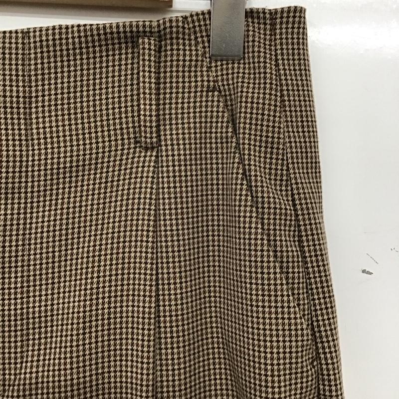 ザラ ZARA パンツ スラックス 9929 234 707 2タックパンツ M 総柄 茶 / ブラウン / brown X ベージュ / ベージュ / beige X ダークブラウン / ダークブラウン / レディース USED 古着 中古 10157967
