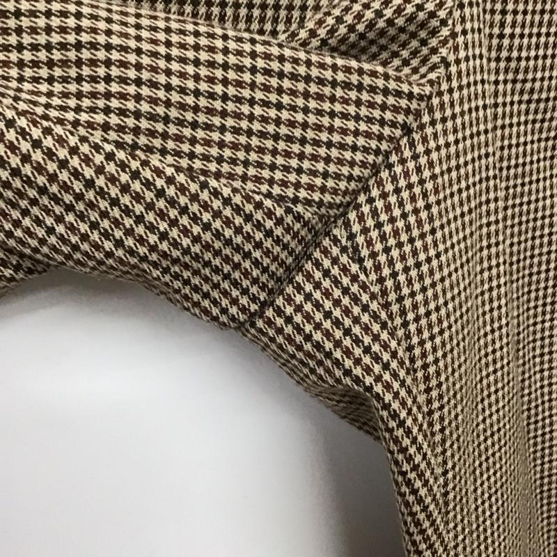 ザラ ZARA パンツ スラックス 9929 234 707 2タックパンツ M 総柄 茶 / ブラウン / brown X ベージュ / ベージュ / beige X ダークブラウン / ダークブラウン / レディース USED 古着 中古 10157967