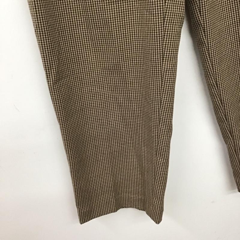 ザラ ZARA パンツ スラックス 9929 234 707 2タックパンツ M 総柄 茶 / ブラウン / brown X ベージュ / ベージュ / beige X ダークブラウン / ダークブラウン / レディース USED 古着 中古 10157967
