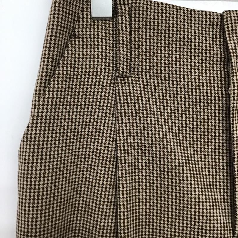 ザラ ZARA パンツ スラックス 9929 234 707 2タックパンツ M 総柄 茶 / ブラウン / brown X ベージュ / ベージュ / beige X ダークブラウン / ダークブラウン / レディース USED 古着 中古 10157967