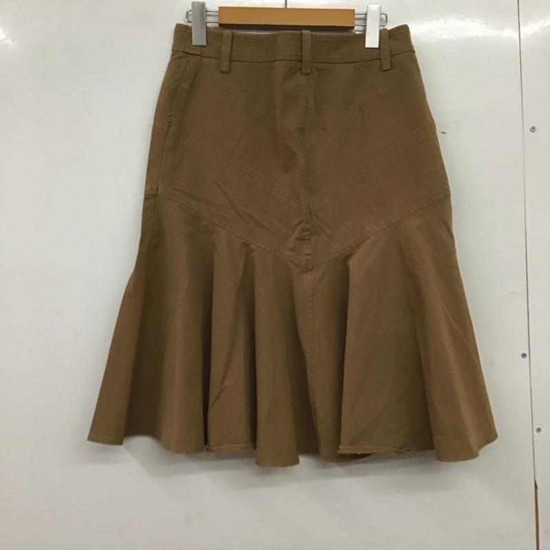 ラルフローレン RALPHLAUREN スカート ロングスカート 膝下丈スカート 無地 茶 / ブラウン / brown レディース USED 古着 中古 10157969