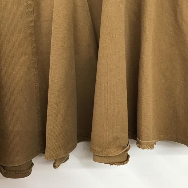ラルフローレン RALPHLAUREN スカート ロングスカート 膝下丈スカート 無地 茶 / ブラウン / brown レディース USED 古着 中古 10157969
