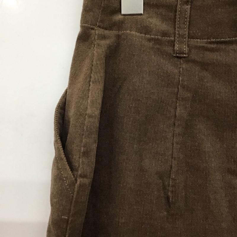 ムルーア MURUA スカート ロングスカート 011940800801 コーデュロイペンシルスカート スリット M 無地 茶 / ブラウン / brown レディース USED 古着 中古 10157970