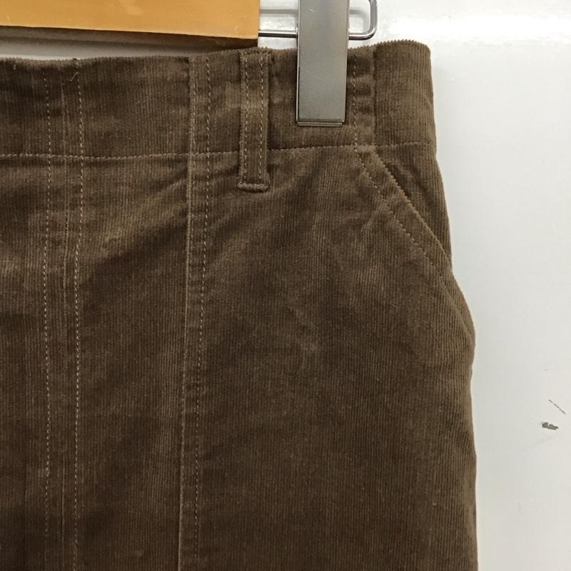 ムルーア MURUA スカート ロングスカート 011940800801 コーデュロイペンシルスカート スリット M 無地 茶 / ブラウン / brown レディース USED 古着 中古 10157970