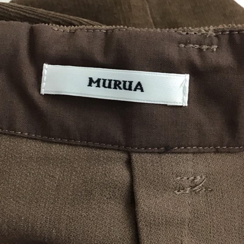 ムルーア MURUA スカート ロングスカート 011940800801 コーデュロイペンシルスカート スリット M 無地 茶 / ブラウン / brown レディース USED 古着 中古 10157970