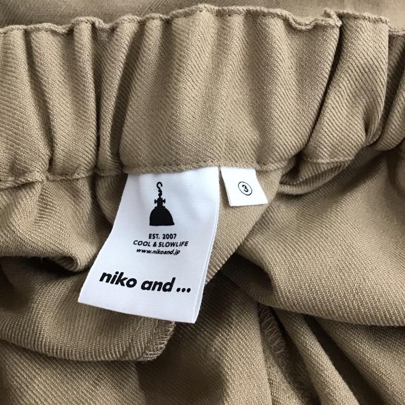 ニコアンド niko and... ボトムス ボトムス S204CL02FL ワイドパンツ M 無地 ベージュ / ベージュ / beige レディース USED 古着 中古 10157972