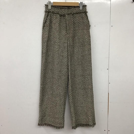 ジーナシス JEANASIS ボトムス ボトムス JS050533MW ミックスツイードワイドパンツ FREE チェック マルチカラー / マルチカラー / multicolor レディース USED 古着 中古 10157975