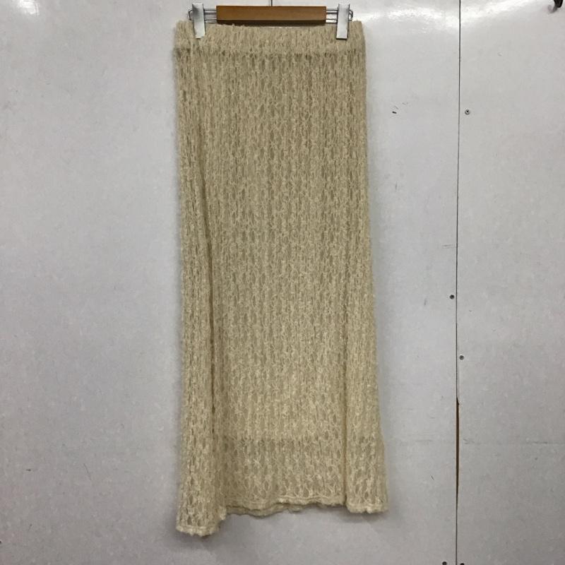ディスコート Discoat スカート ロングスカート DCZ10A2301A0001 レースナロースカート FREE  アイボリー / アイボリー / レディース USED 古着 中古 10157984