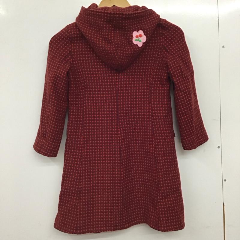 ポールスミス Paul Smith コート コート一般 キッズ 120cm ウール フード付き 120cm  赤 / レッド / red X えんじ / ワインレッド / dark red ガールズ USED 古着 中古 10157988