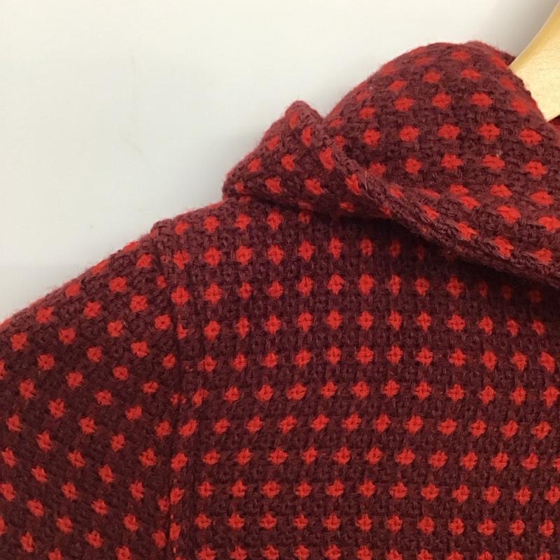 ポールスミス Paul Smith コート コート一般 キッズ 120cm ウール フード付き 120cm  赤 / レッド / red X えんじ / ワインレッド / dark red ガールズ USED 古着 中古 10157988