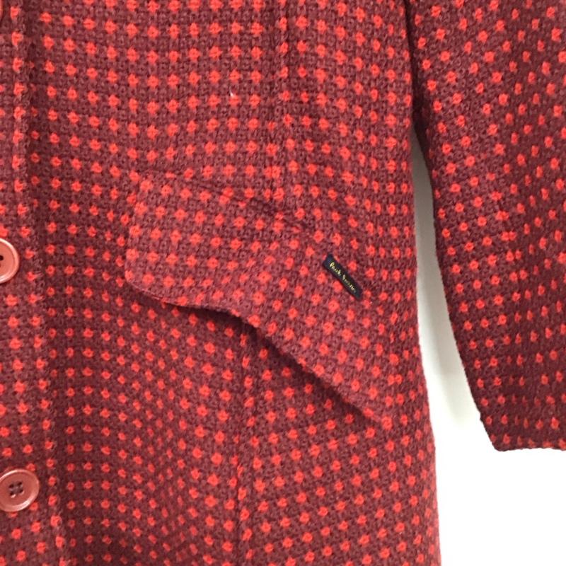 ポールスミス Paul Smith コート コート一般 キッズ 120cm ウール フード付き 120cm  赤 / レッド / red X えんじ / ワインレッド / dark red ガールズ USED 古着 中古 10157988
