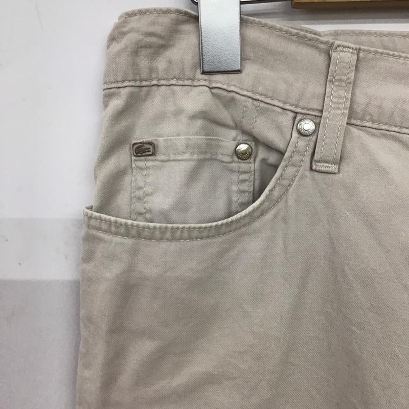 ラコステ LACOSTE パンツ デニム、ジーンズ カジュアルパンツ スリムパンツ フレア 無地 アイボリー / アイボリー / メンズ USED 古着 中古 10157992