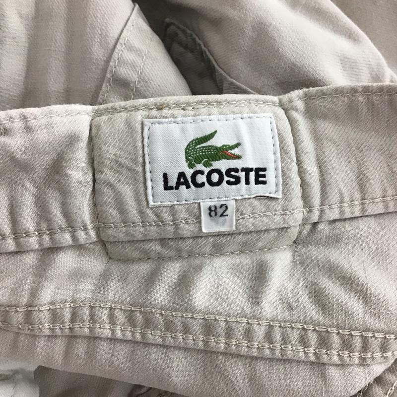 ラコステ LACOSTE パンツ デニム、ジーンズ カジュアルパンツ スリムパンツ フレア 無地 アイボリー / アイボリー / メンズ USED 古着 中古 10157992