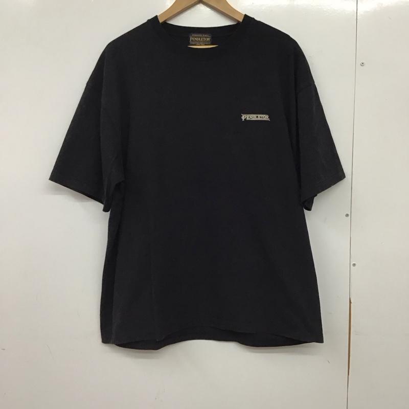 ペンドルトン PENDLETON Tシャツ 半袖 半袖カットソー プリントTシャツ クルーネックカットソー L ロゴ、文字 紺 / ネイビー / navy メンズ USED 古着 中古 10157995