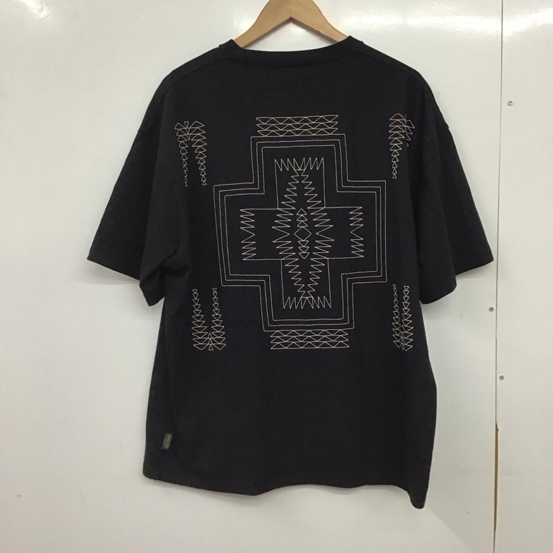 ペンドルトン PENDLETON Tシャツ 半袖 半袖カットソー プリントTシャツ クルーネックカットソー L ロゴ、文字 紺 / ネイビー / navy メンズ USED 古着 中古 10157995
