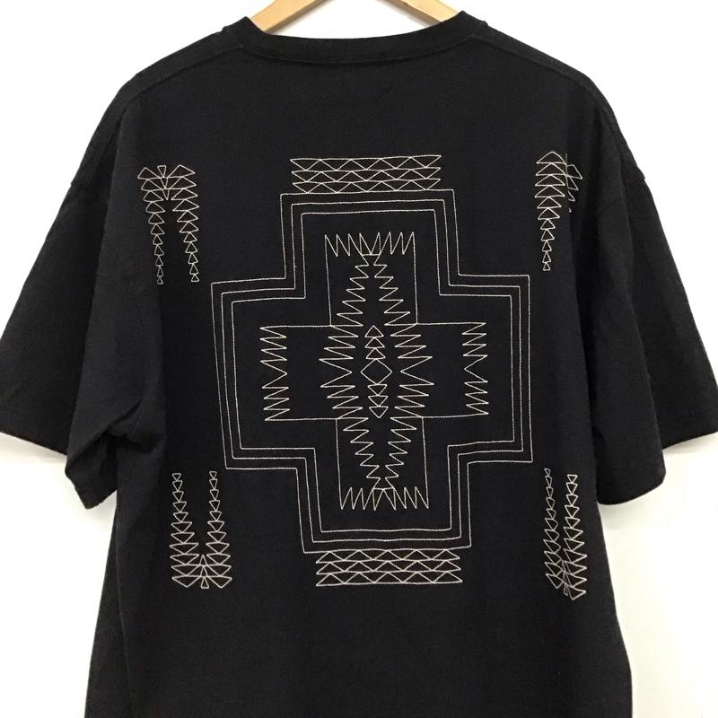 ペンドルトン PENDLETON Tシャツ 半袖 半袖カットソー プリントTシャツ クルーネックカットソー L ロゴ、文字 紺 / ネイビー / navy メンズ USED 古着 中古 10157995
