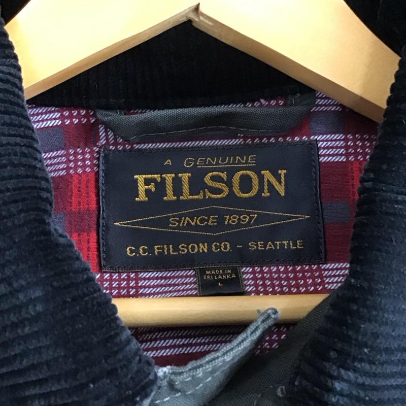 フィルソン FILSON ジャケット、上着 ジャンパー、ブルゾン 8051-45-30017 キャンバスアウトフィッター ジャケット L 無地 カーキ / カーキ / khaki メンズ USED 古着 中古 10157997