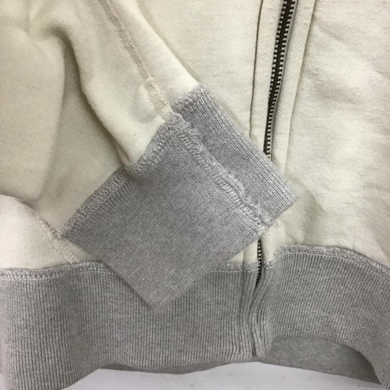アバクロンビーアンドフィッチ ABERCROMBIE&FITCH パーカー 長袖 ジップアップパーカー 長袖パーカー カジュアルジャケット S ロゴ、文字 アイボリー / アイボリー / メンズ USED 古着 中古 10158001