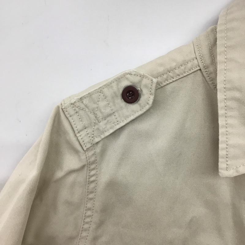 アバクロンビーアンドフィッチ ABERCROMBIE&FITCH シャツ、ブラウス 半袖 半袖シャツ 無地シャツ ポケットシャツ M ダメージ加工 アイボリー / アイボリー / メンズ USED 古着 中古 10158004