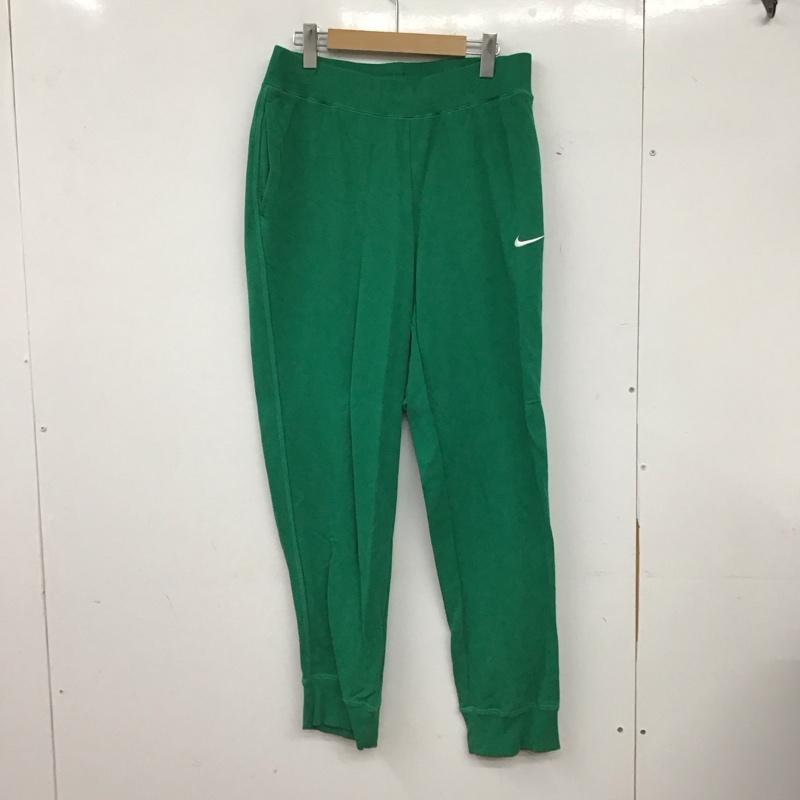 ナイキ NIKE パンツ ワークパンツ、ペインターパンツ スウェットパンツ ワイドパンツ カジュアルパンツ XL ロゴ、文字 緑 / グリーン / green メンズ USED 古着 中古 10158006
