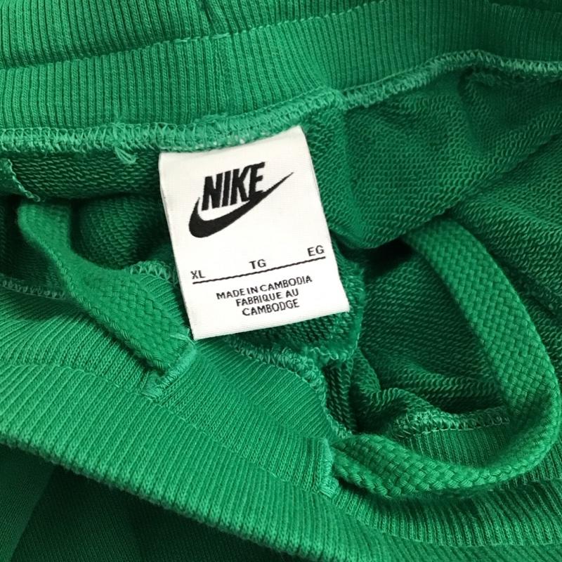 ナイキ NIKE パンツ ワークパンツ、ペインターパンツ スウェットパンツ ワイドパンツ カジュアルパンツ XL ロゴ、文字 緑 / グリーン / green メンズ USED 古着 中古 10158006