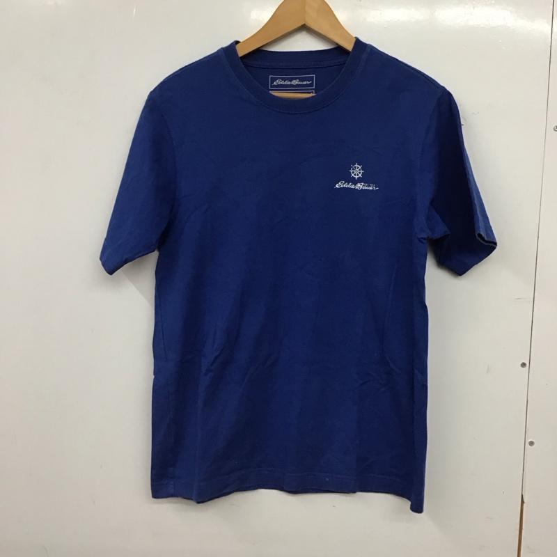 エディーバウアー Eddie Bauer Tシャツ 半袖 半袖カットソー プリントTシャツ クルーネックカットソー S ロゴ、文字 青 / ブルー / blue メンズ USED 古着 中古 10158017