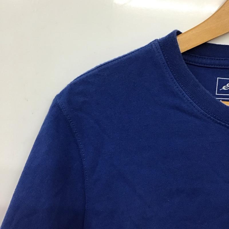 エディーバウアー Eddie Bauer Tシャツ 半袖 半袖カットソー プリントTシャツ クルーネックカットソー S ロゴ、文字 青 / ブルー / blue メンズ USED 古着 中古 10158017
