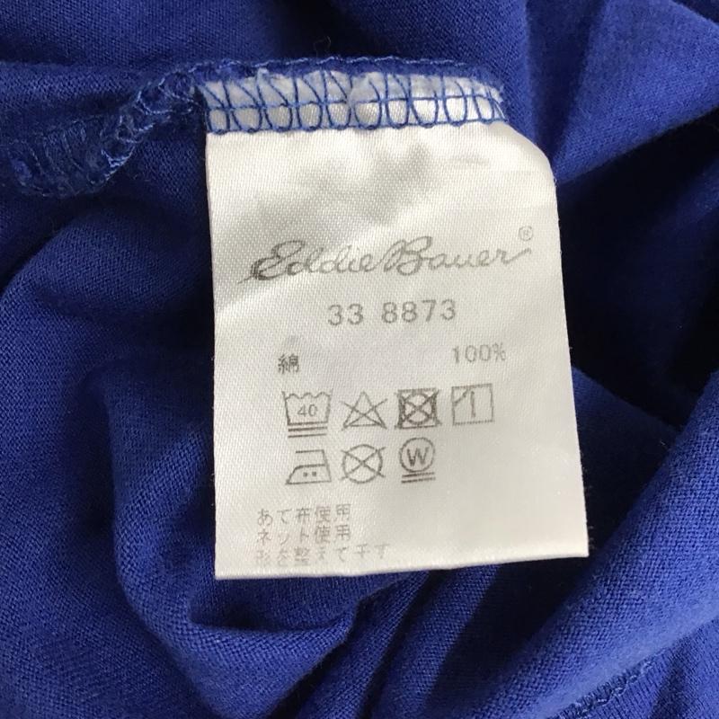エディーバウアー Eddie Bauer Tシャツ 半袖 半袖カットソー プリントTシャツ クルーネックカットソー S ロゴ、文字 青 / ブルー / blue メンズ USED 古着 中古 10158017