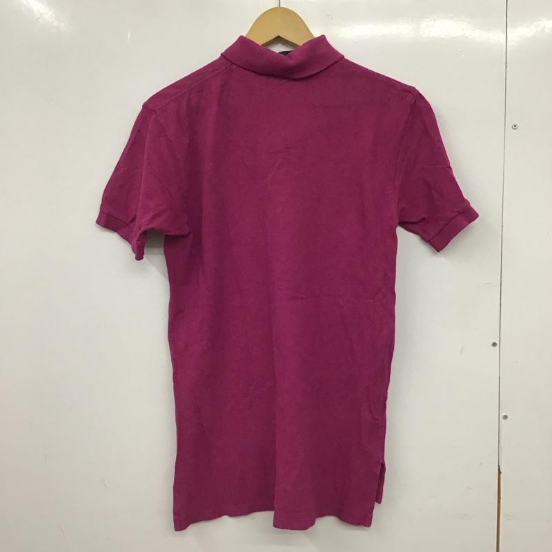 ポロバイラルフローレン Polo by RALPH LAUREN ポロシャツ 半袖 半袖ポロシャツ カラーシャツ 半袖カットソー M ロゴ、文字 マゼンタ / マゼンタ / メンズ USED 古着 中古 10158020