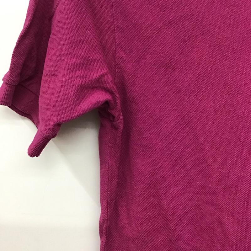 ポロバイラルフローレン Polo by RALPH LAUREN ポロシャツ 半袖 半袖ポロシャツ カラーシャツ 半袖カットソー M ロゴ、文字 マゼンタ / マゼンタ / メンズ USED 古着 中古 10158020