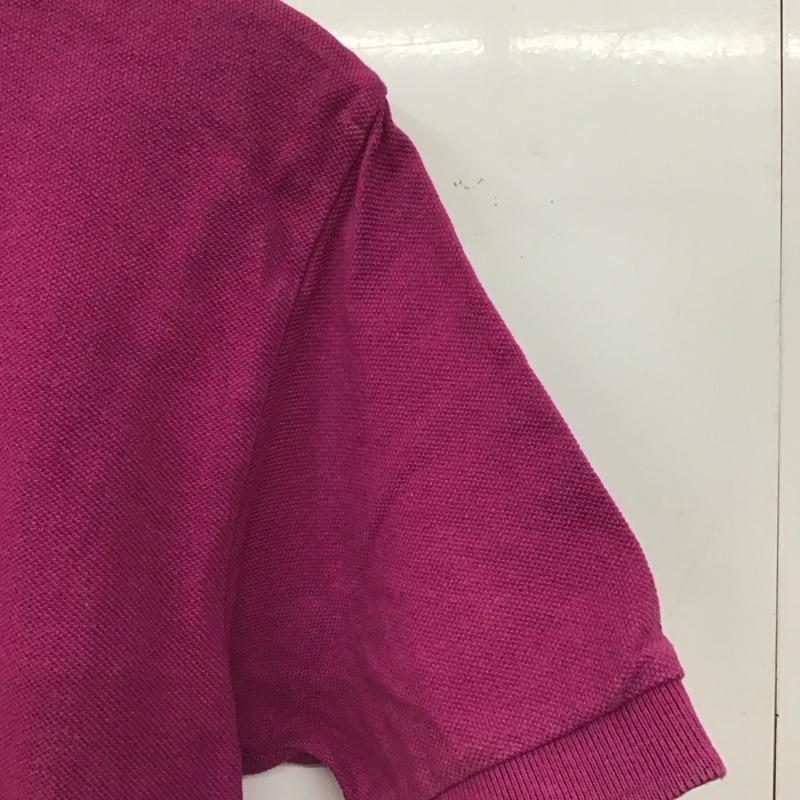 ポロバイラルフローレン Polo by RALPH LAUREN ポロシャツ 半袖 半袖ポロシャツ カラーシャツ 半袖カットソー M ロゴ、文字 マゼンタ / マゼンタ / メンズ USED 古着 中古 10158020