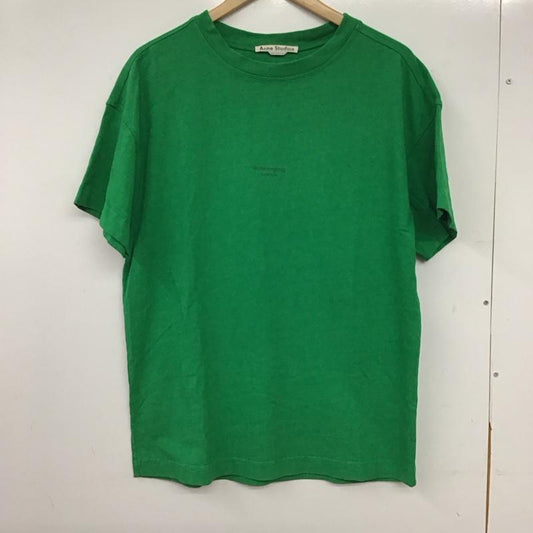 アクネストゥディオズ Acne Studios Tシャツ 半袖 半袖カットソー プリントTシャツ クルーネックカットソー XS ロゴ、文字 緑 / グリーン / green メンズ USED 古着 中古 10158022
