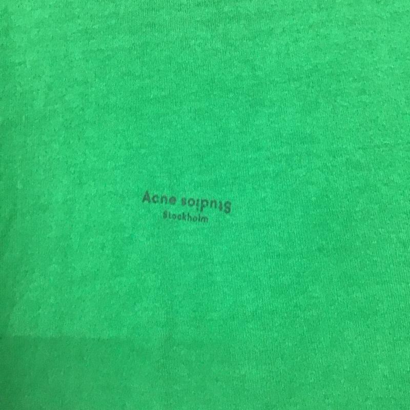 アクネストゥディオズ Acne Studios Tシャツ 半袖 半袖カットソー プリントTシャツ クルーネックカットソー XS ロゴ、文字 緑 / グリーン / green メンズ USED 古着 中古 10158022