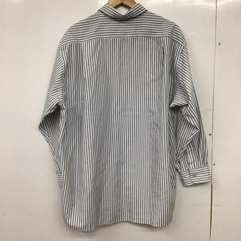フリークスストア FREAK S STORE シャツ、ブラウス 長袖 長袖シャツ ストライプシャツ カラーシャツ FREE ストライプ 白 / ホワイト / white X 紺 / ネイビー / navy メンズ USED 古着 中古 10158023