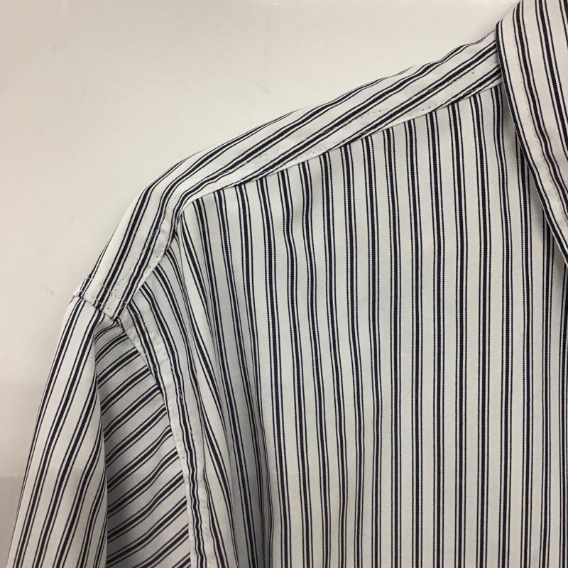 フリークスストア FREAK S STORE シャツ、ブラウス 長袖 長袖シャツ ストライプシャツ カラーシャツ FREE ストライプ 白 / ホワイト / white X 紺 / ネイビー / navy メンズ USED 古着 中古 10158023