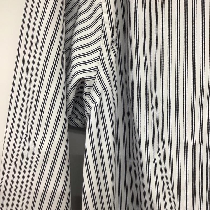 フリークスストア FREAK S STORE シャツ、ブラウス 長袖 長袖シャツ ストライプシャツ カラーシャツ FREE ストライプ 白 / ホワイト / white X 紺 / ネイビー / navy メンズ USED 古着 中古 10158023