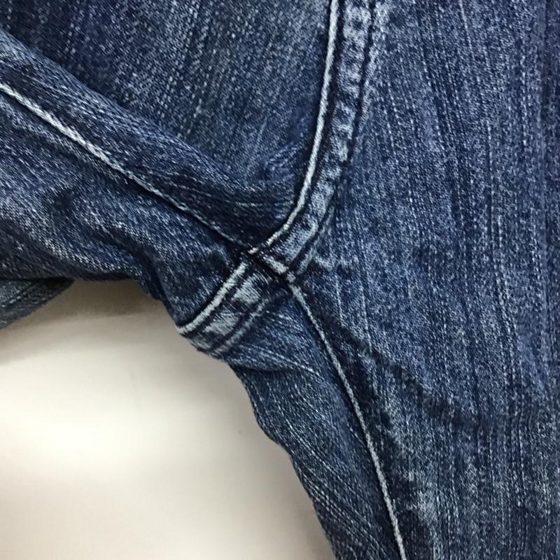 ステューシー STUSSY パンツ デニム、ジーンズ デニムパンツ ワイドパンツ カジュアルパンツ 36 ロゴ、文字 X ダメージ加工 インディゴ / インディゴ / Indigo メンズ USED 古着 中古 10158028