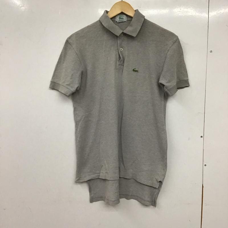 アイゾッド IZOD ポロシャツ 半袖 半袖ポロシャツ カラーシャツ 半袖カットソー M ロゴ、文字 灰 / グレー / gray メンズ USED 古着 中古 10158034