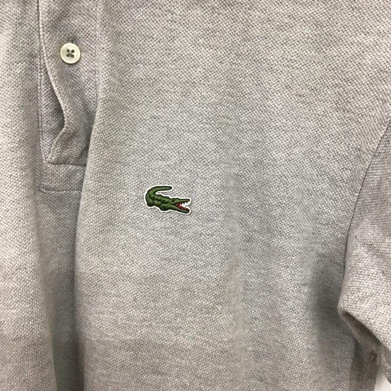 アイゾッド IZOD ポロシャツ 半袖 半袖ポロシャツ カラーシャツ 半袖カットソー M ロゴ、文字 灰 / グレー / gray メンズ USED 古着 中古 10158034