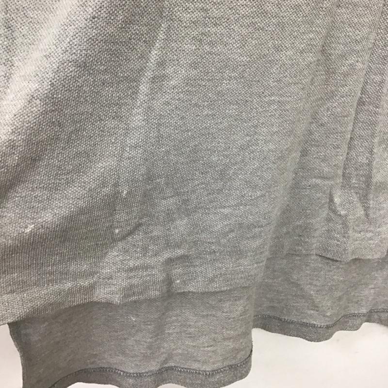 アイゾッド IZOD ポロシャツ 半袖 半袖ポロシャツ カラーシャツ 半袖カットソー M ロゴ、文字 灰 / グレー / gray メンズ USED 古着 中古 10158034