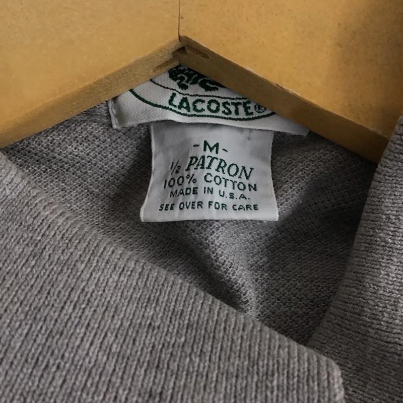 アイゾッド IZOD ポロシャツ 半袖 半袖ポロシャツ カラーシャツ 半袖カットソー M ロゴ、文字 灰 / グレー / gray メンズ USED 古着 中古 10158034