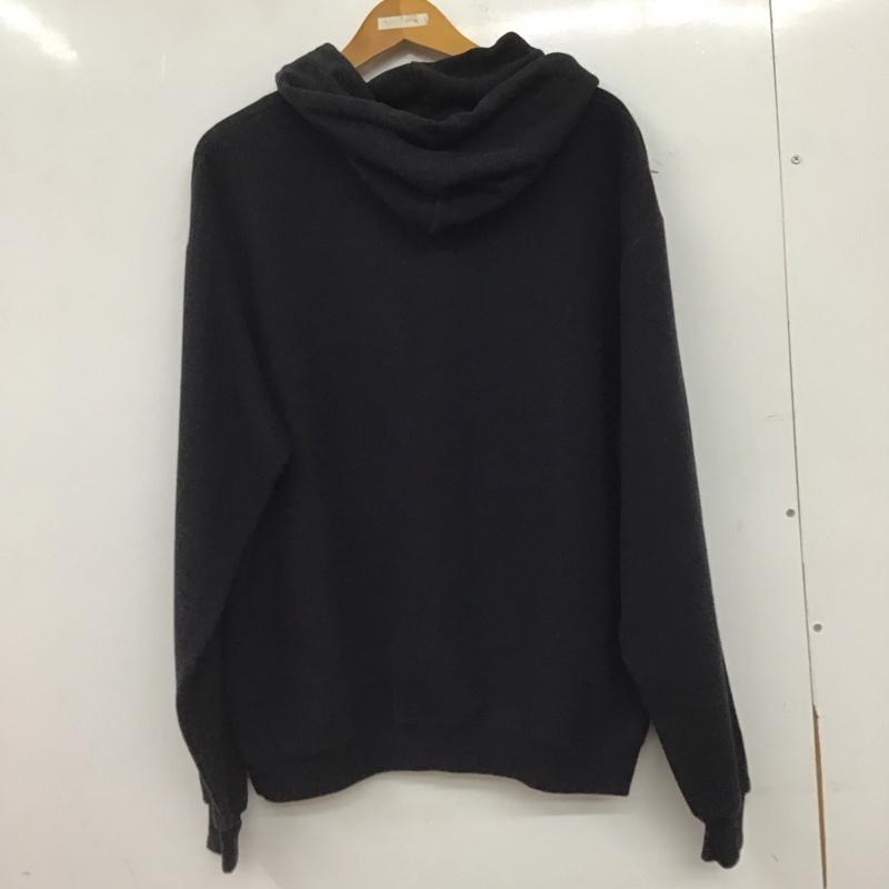 チャンピオン Champion パーカー 長袖 長袖パーカー プルオーバーパーカー スウェット L ロゴ、文字 黒 / ブラック / black メンズ USED 古着 中古 10158035