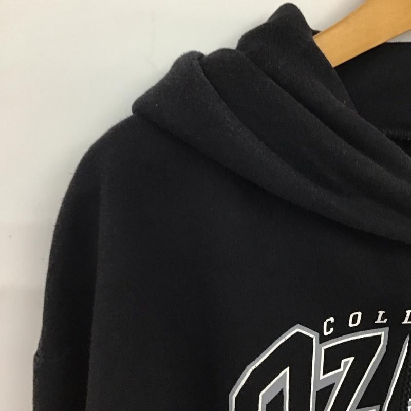 チャンピオン Champion パーカー 長袖 長袖パーカー プルオーバーパーカー スウェット L ロゴ、文字 黒 / ブラック / black メンズ USED 古着 中古 10158035